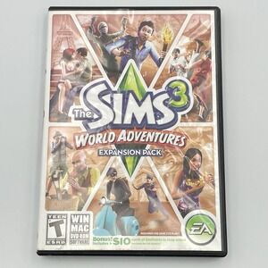 The Sims 3 World Adventures PC Game Complete 2009 Expansion Pack W/ Inserts CIB